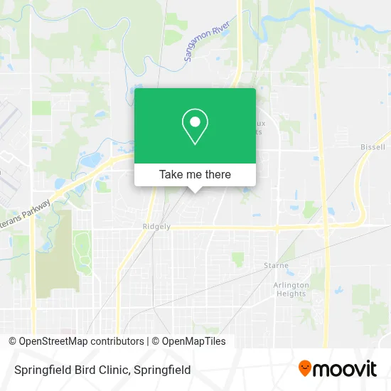 Springfield Bird Clinic map