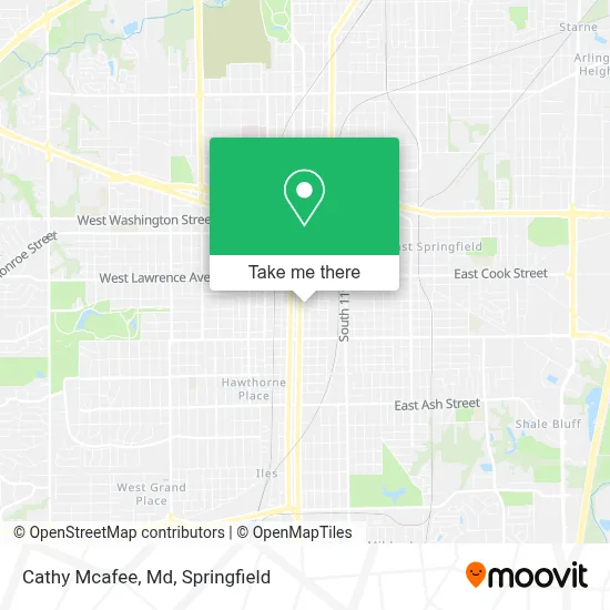 Cathy Mcafee, Md map