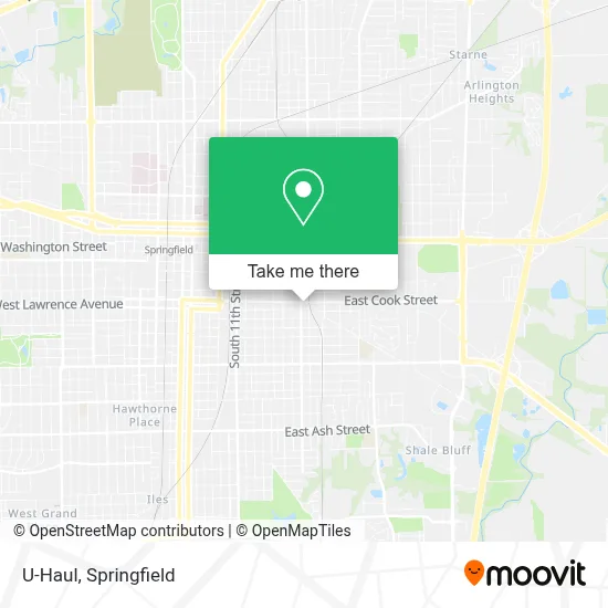 U-Haul map