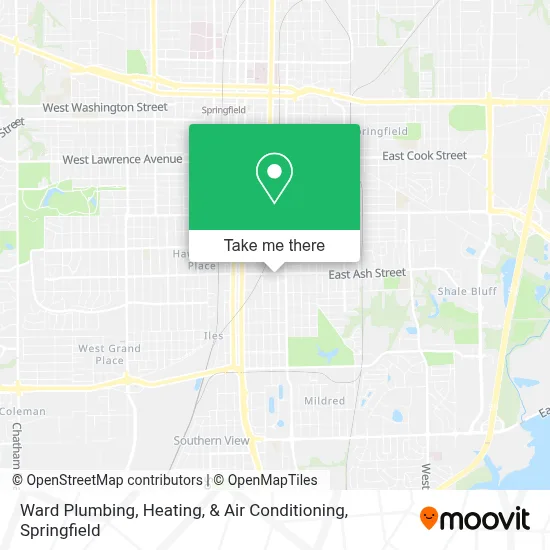 Ward Plumbing, Heating, & Air Conditioning map
