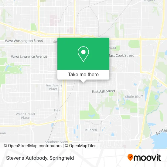 Stevens Autobody map