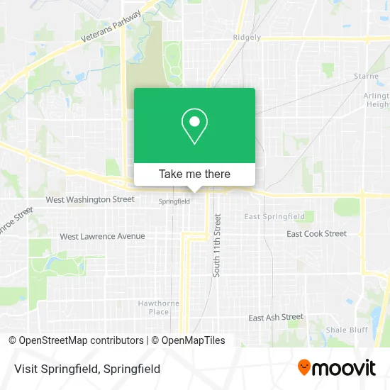Visit Springfield map