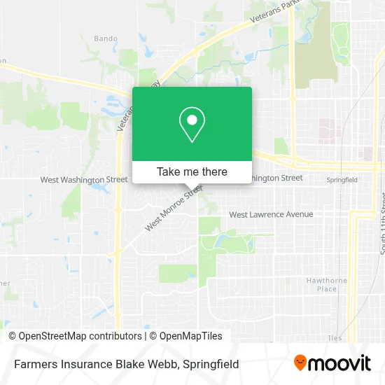 Farmers Insurance Blake Webb map