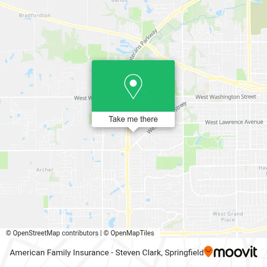 American Family Insurance - Steven Clark map