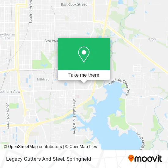 Legacy Gutters And Steel map