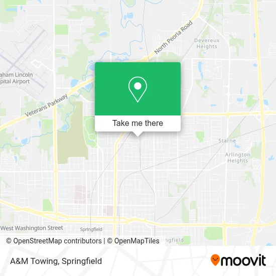 A&M Towing map
