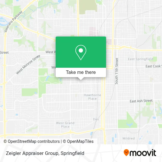 Zeigler Appraiser Group map