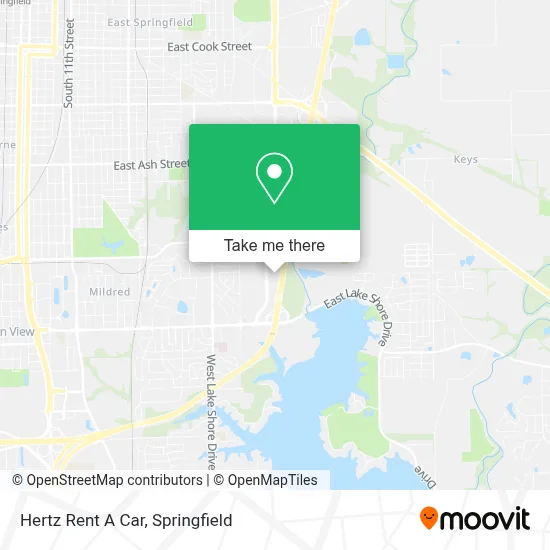 Hertz Rent A Car map