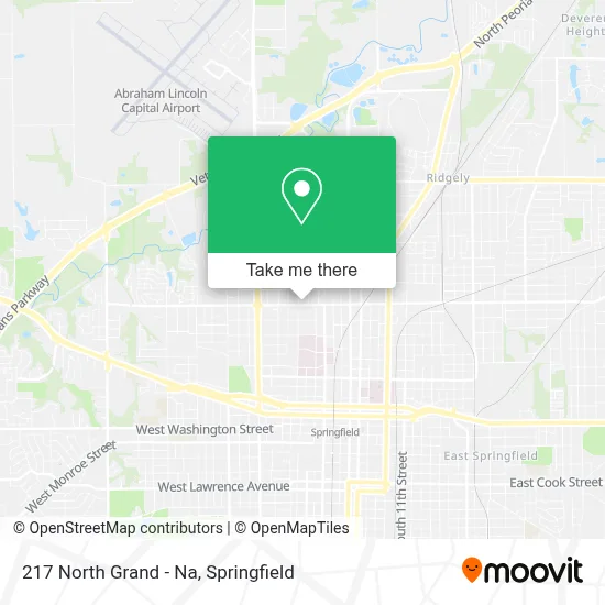 217 North Grand - Na map