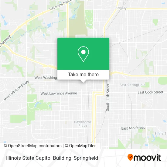 Illinois State Capitol Building map
