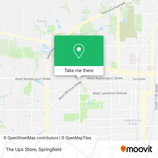 The Ups Store map