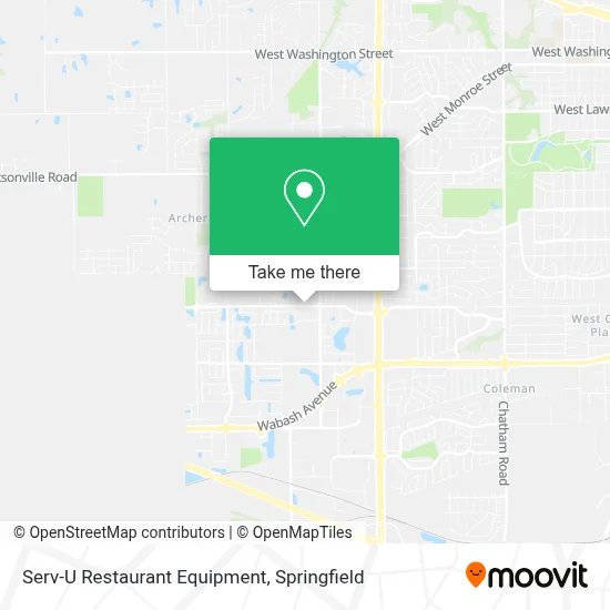 Serv-U Restaurant Equipment map