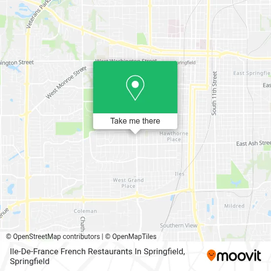 Ile-De-France French Restaurants In Springfield map