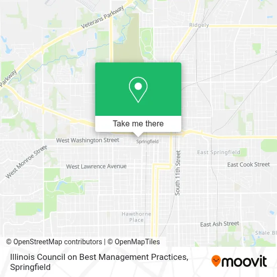 Illinois Council on Best Management Practices map