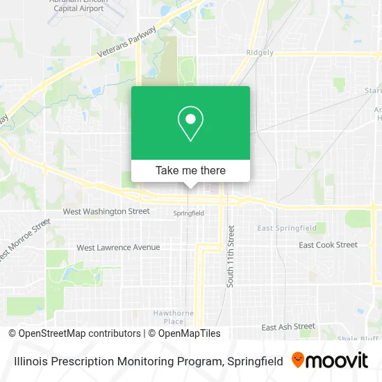 Illinois Prescription Monitoring Program map