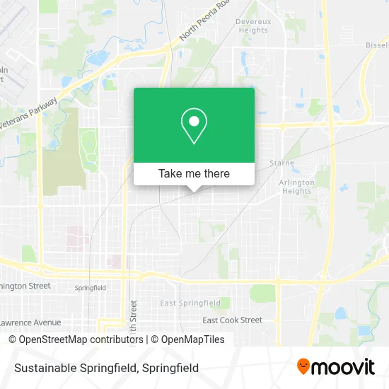 Sustainable Springfield map