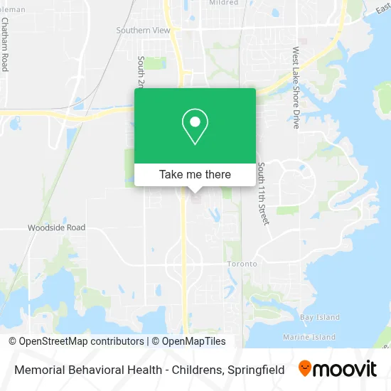 Memorial Behavioral Health - Childrens map