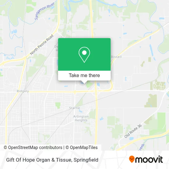 Gift Of Hope Organ & Tissue map