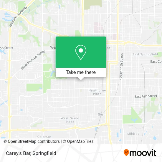 Carey's Bar map