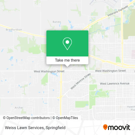 Weiss Lawn Services map