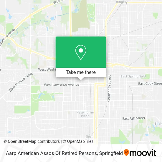 Aarp American Assos Of Retired Persons map