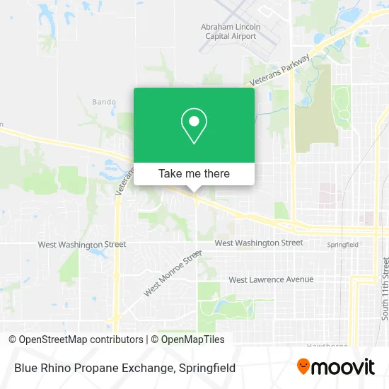 Blue Rhino Propane Exchange map