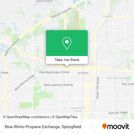 Blue Rhino Propane Exchange map