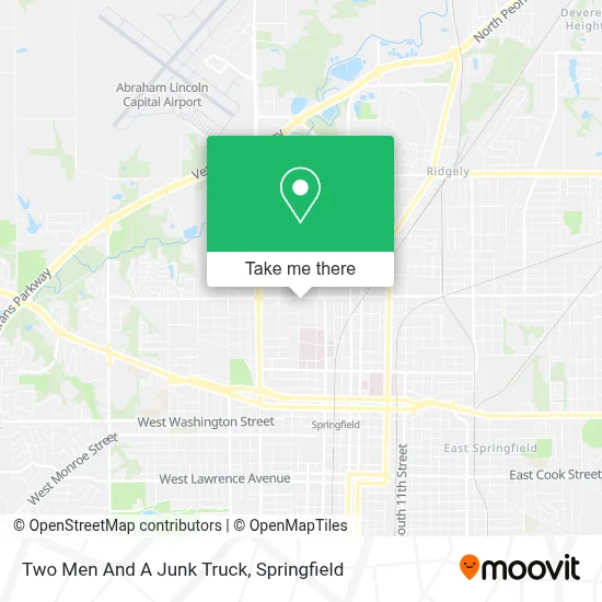 Two Men And A Junk Truck map