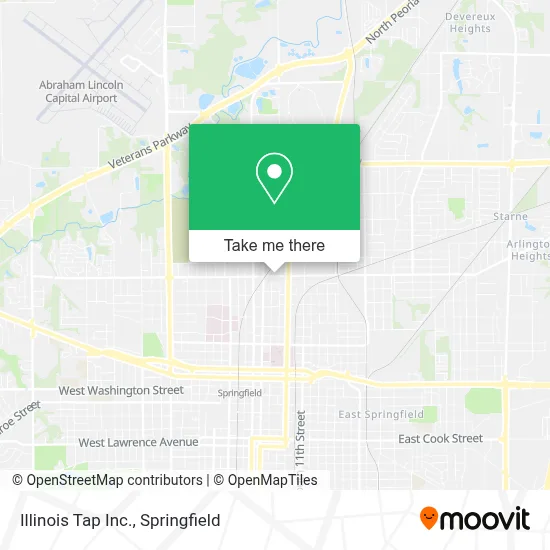 Illinois Tap Inc. map