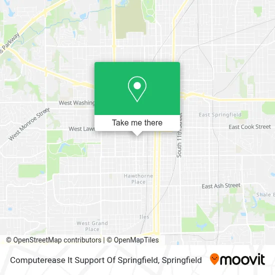 Computerease It Support Of Springfield map