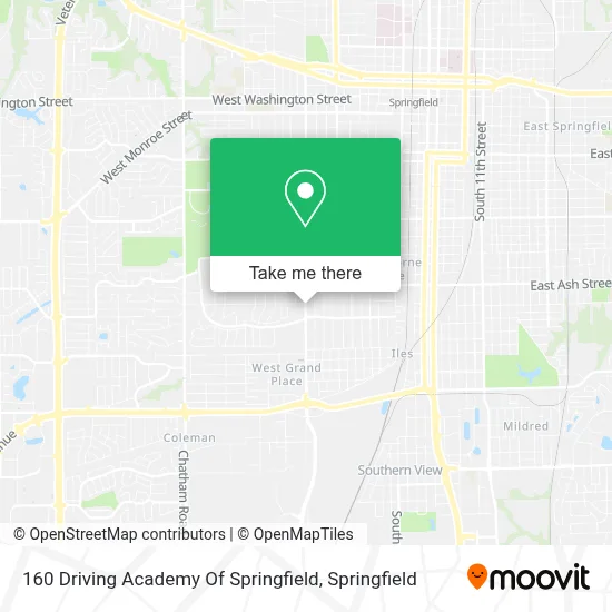 160 Driving Academy Of Springfield map