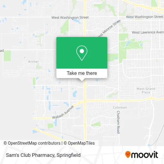 Sam's Club Pharmacy map