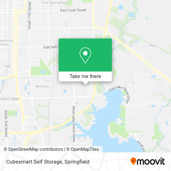 Cubesmart Self Storage map