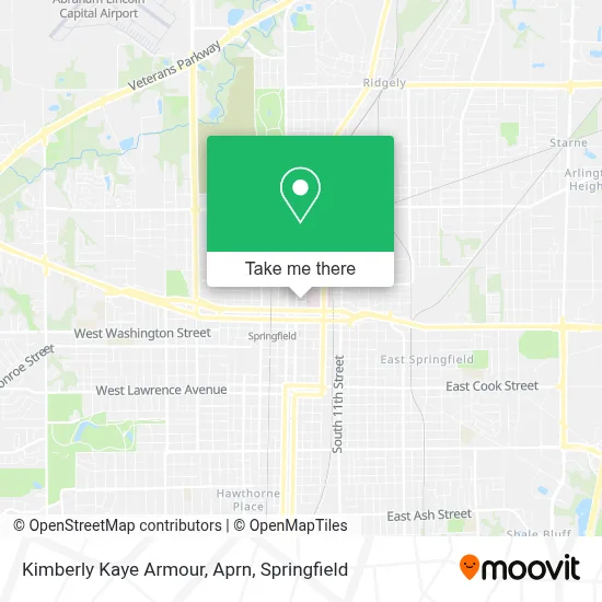 Kimberly Kaye Armour, Aprn map