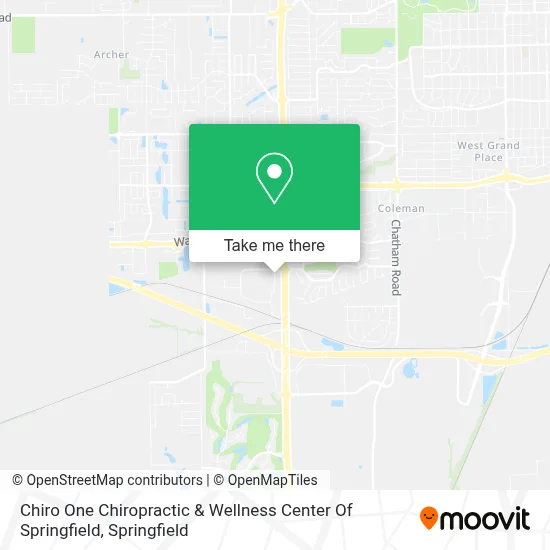 Chiro One Chiropractic & Wellness Center Of Springfield map