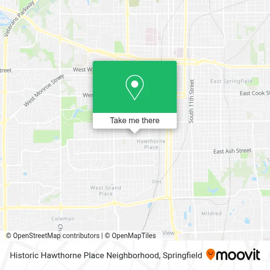Historic Hawthorne Place Neighborhood map