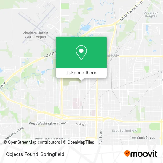 Objects Found map