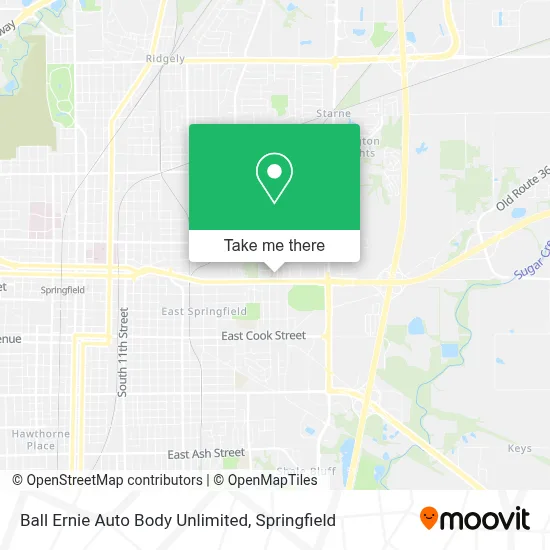 Ball Ernie Auto Body Unlimited map