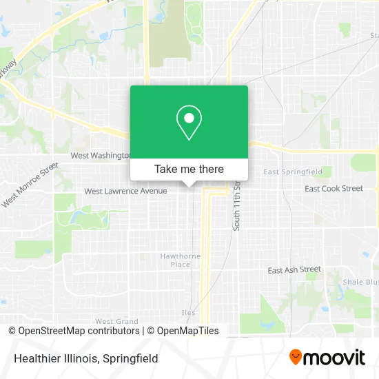 Healthier Illinois map