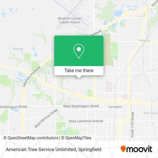 American Tree Service Unlimited map
