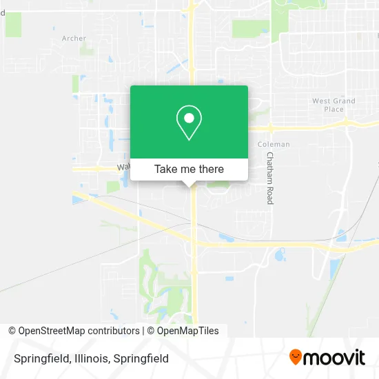 Springfield, Illinois map