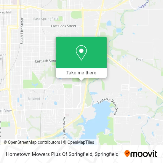 Hometown Mowers Plus Of Springfield map