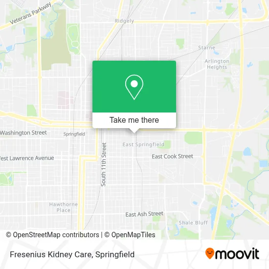 Fresenius Kidney Care map