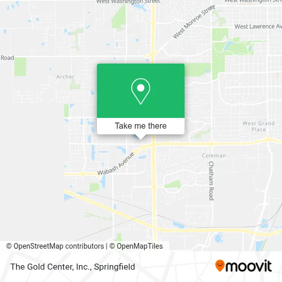 The Gold Center, Inc. map