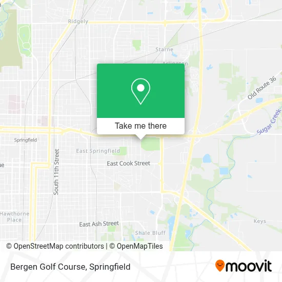 Bergen Golf Course map