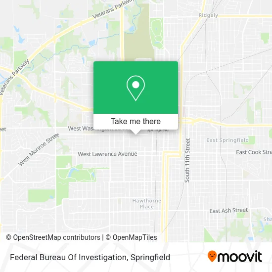 Federal Bureau Of Investigation map