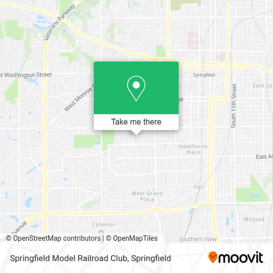 Springfield Model Railroad Club map