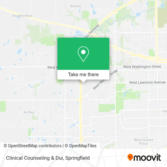 Clinical Counseling & Dui map