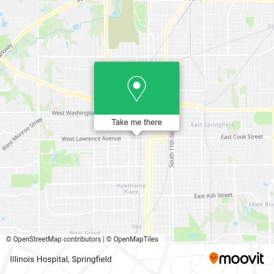 Illinois Hospital map