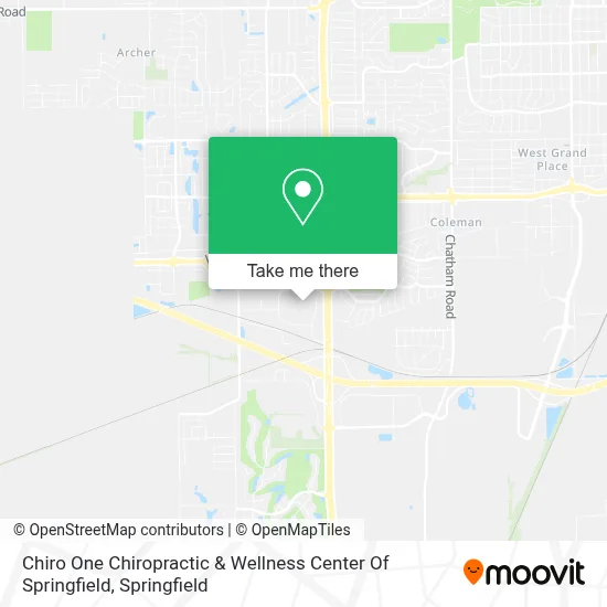 Chiro One Chiropractic & Wellness Center Of Springfield map